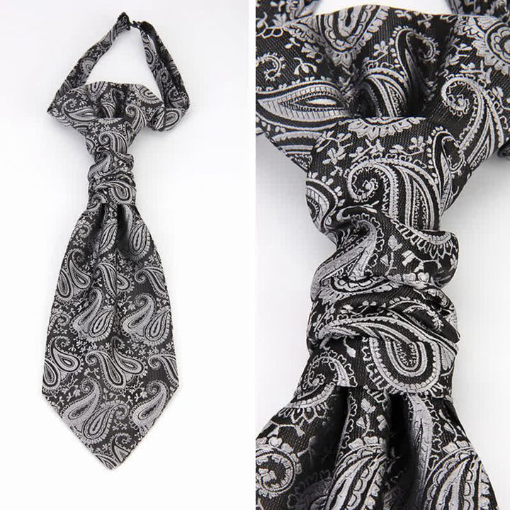 Chaleco de traje de cachemira para hombre con corbata preatada