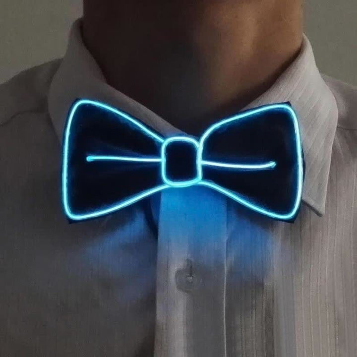 Pajarita luminosa con luz LED para hombre