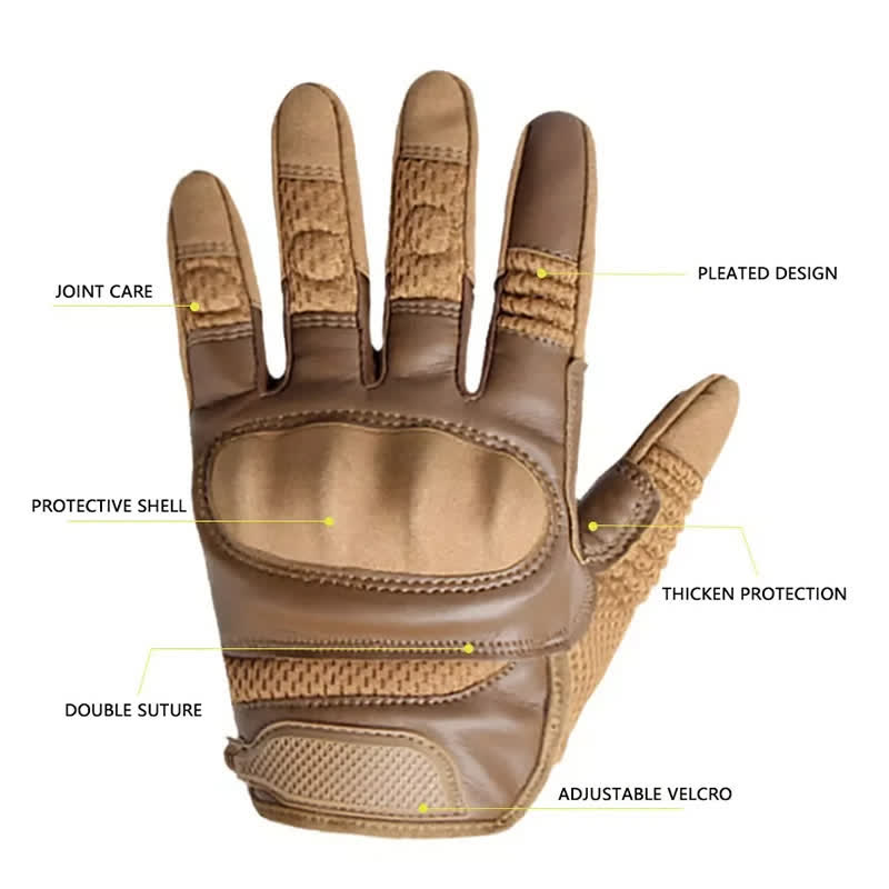 Guantes tácticos de goma con nudillos duros para pantalla táctil