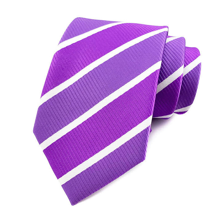 Corbata de rayas urbanas de estilo preppy para hombre