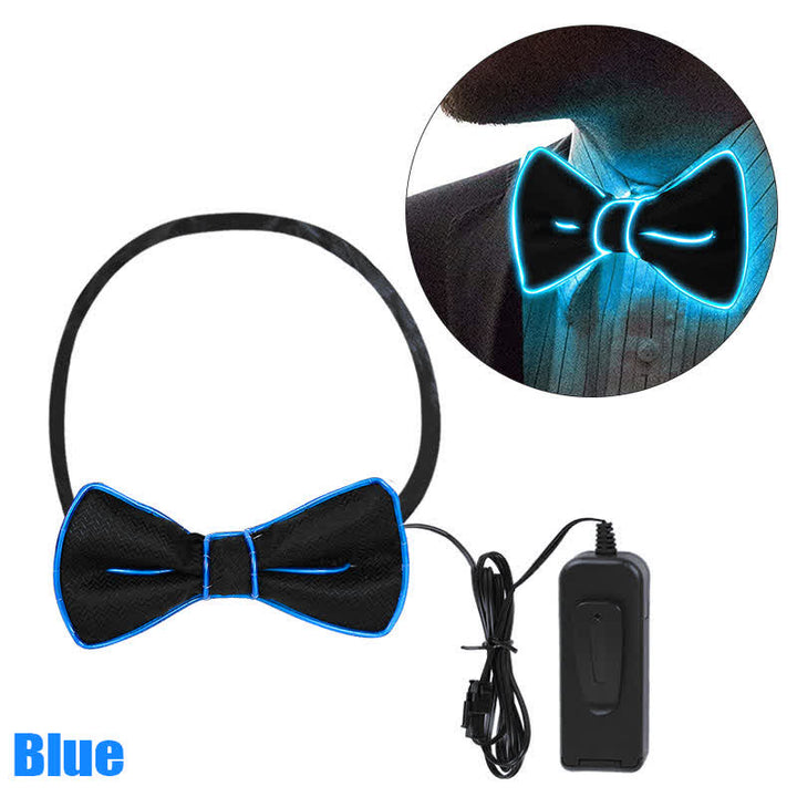 Pajarita luminosa con luz LED para hombre