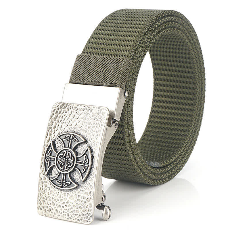 Cinturón de nailon para ocio de estilo retro para hombre