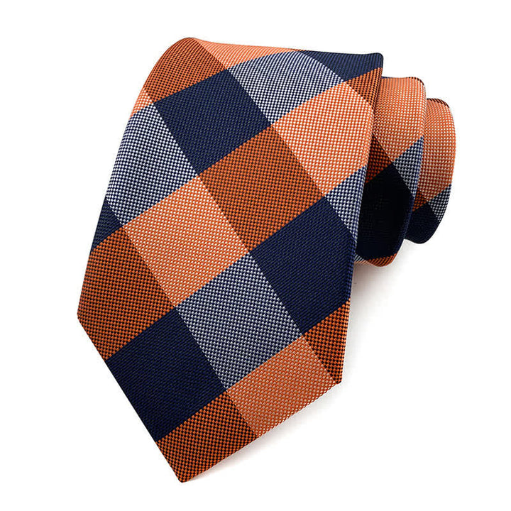 Traje de esmoquin ajustado para hombre con corbata a cuadros