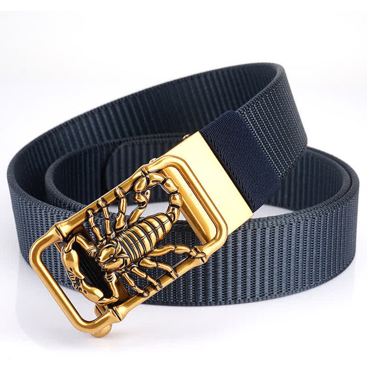 Cinturón de nailon sencillo King Scorpion para hombre
