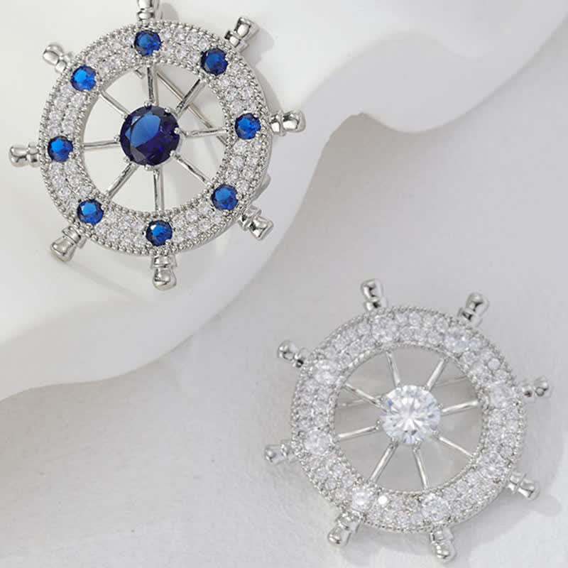 Broche de timón de barco náutico para hombre