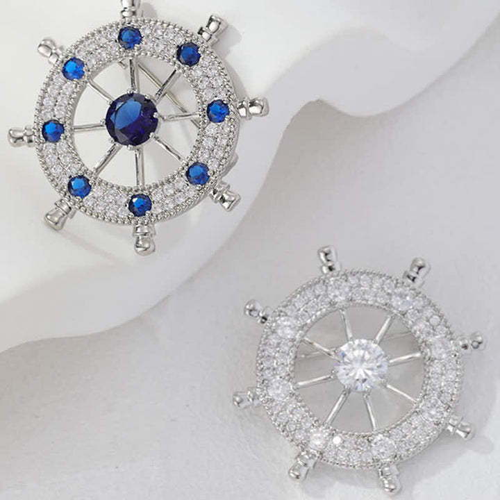 Broche de timón de barco náutico para hombre