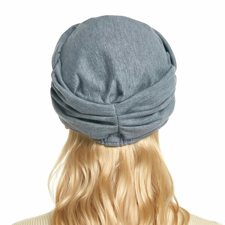 Gorra de béisbol plisada con ala suave para mujer
