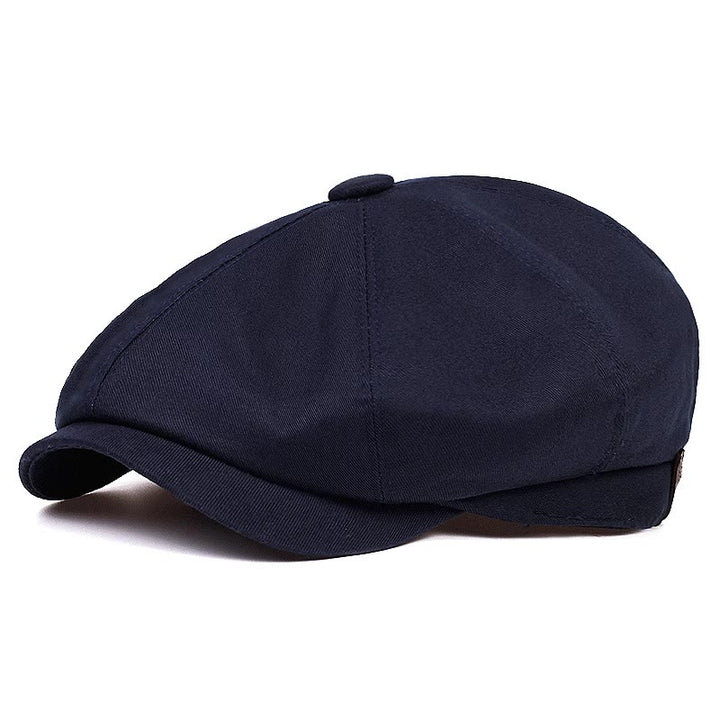Gorra de boina octogonal de algodón británico Newsboy
