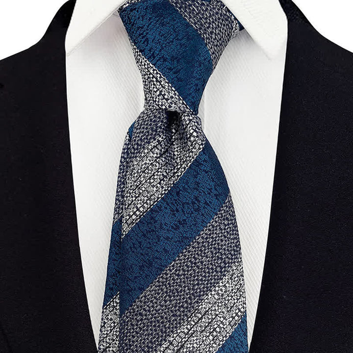 Corbata ancha de rayas Múltiples para hombre