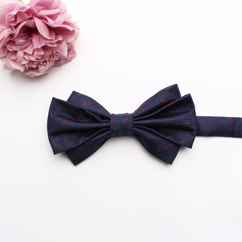 Pajarita de traje con textura de jacquard con colmillos para hombre
