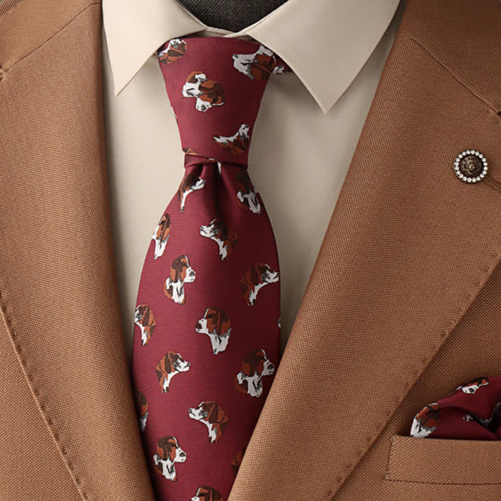 Corbata de hombre con adorables cachorros 