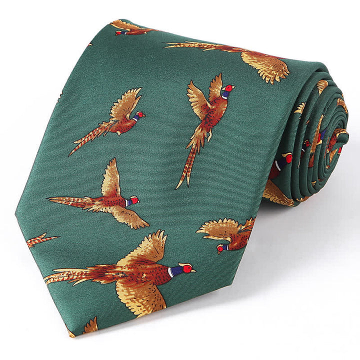 Corbata de estilo campestre con motivos creativos de dibujos animados para hombre