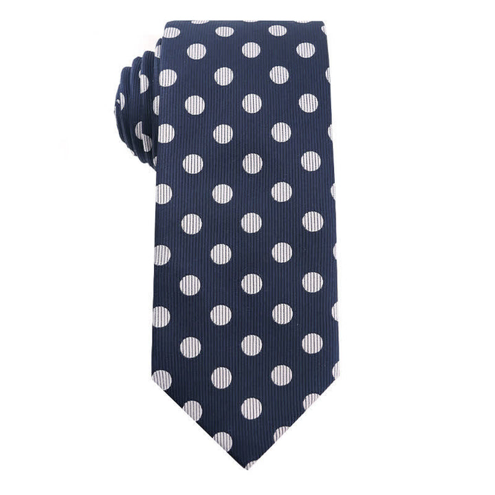 Corbata de oficina para hombre de la serie azul marino