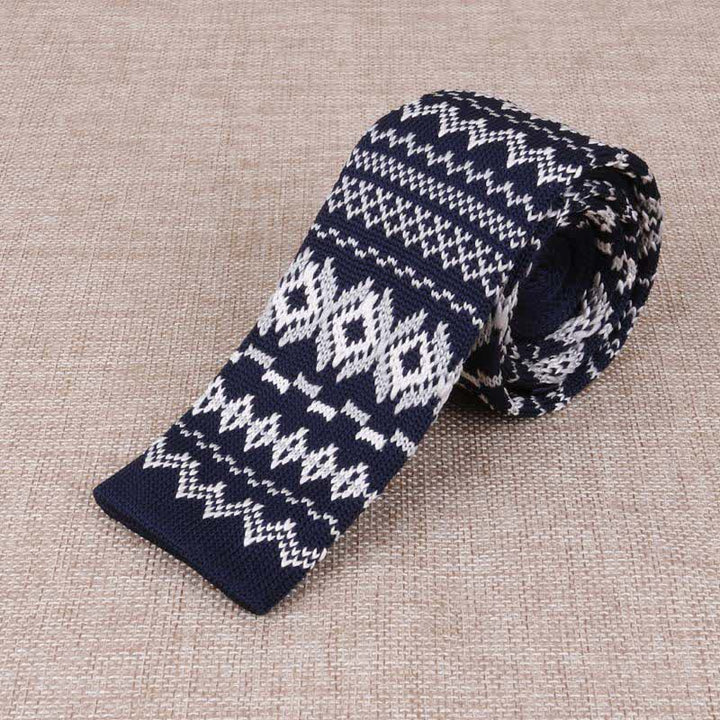 Corbata de punto fino exótica para hombre