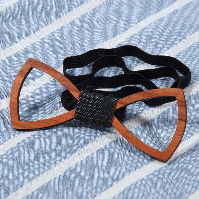 Pajarita de madera divertida y creativa para hombre