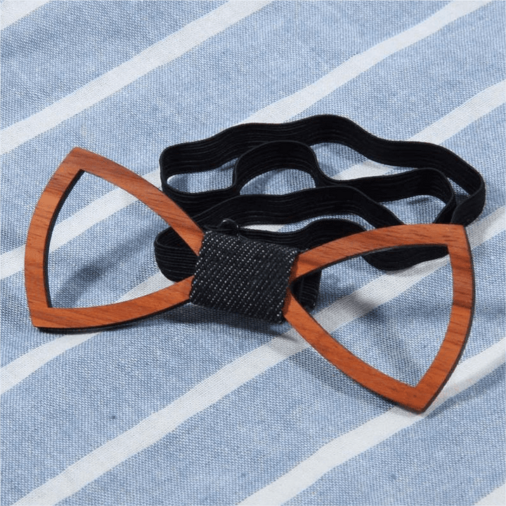 Pajarita de madera divertida y creativa para hombre