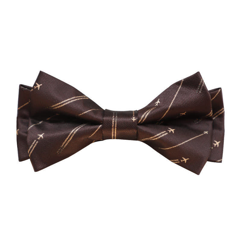 Pajarita elegante de lunares a rayas para hombre
