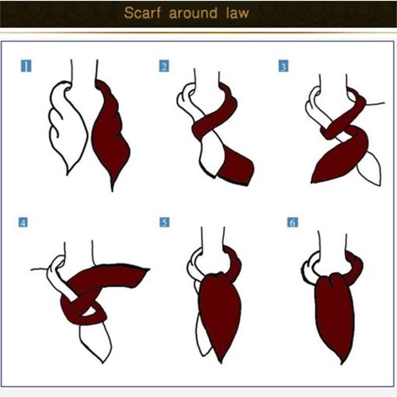 Corbata Ascot con geometría grande y moderna en rojo