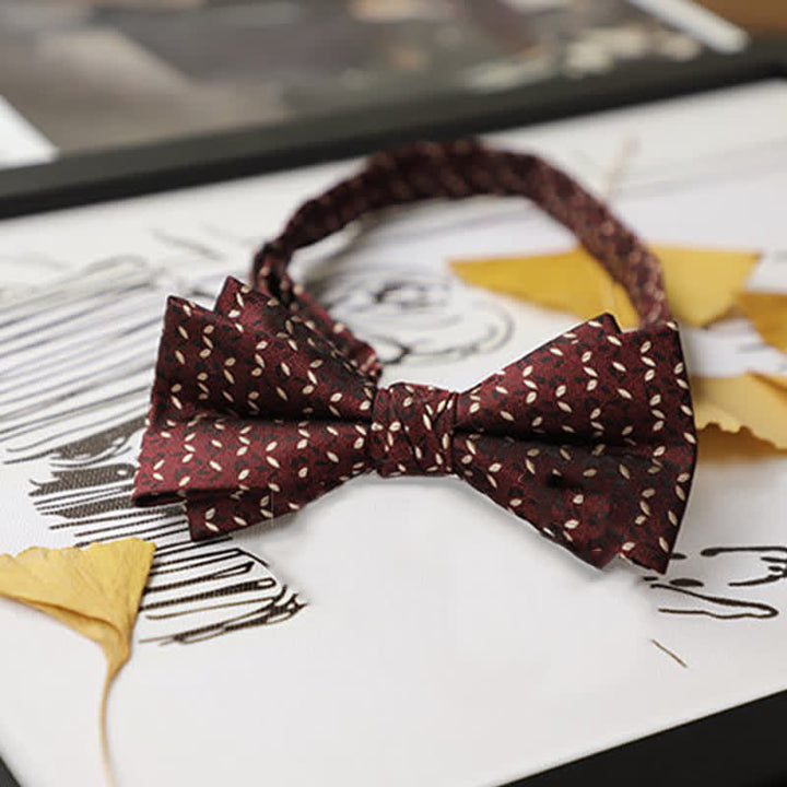 Pajarita de caballero de la serie Burgundy para hombre