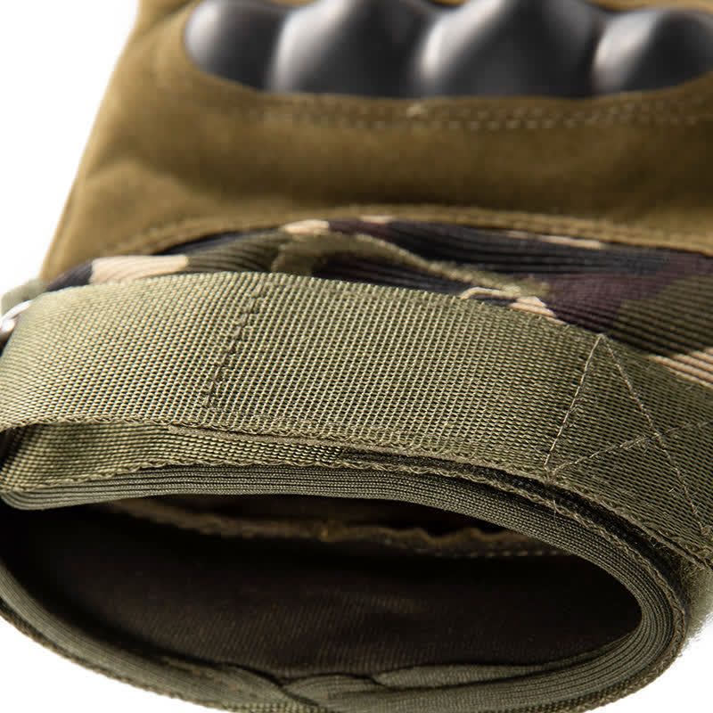 Guantes tácticos antideslizantes con protección para los dedos