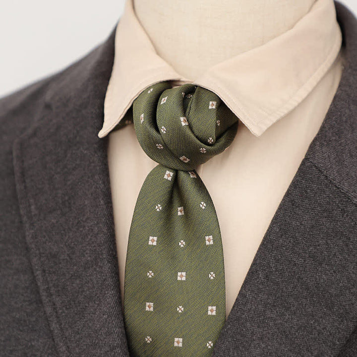 Corbata verde primaveral tranquila para hombre
