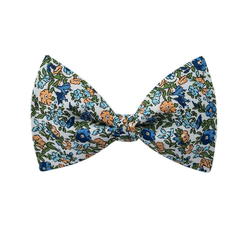 Pajarita de boda con estampado floral para hombre
