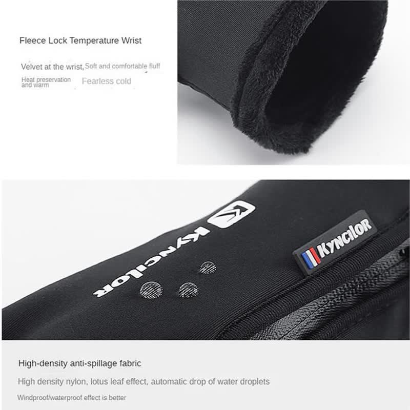 Guantes tácticos con cremallera impermeables para ciclismo al aire libre