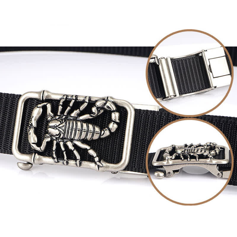 Cinturón de nailon sencillo King Scorpion para hombre