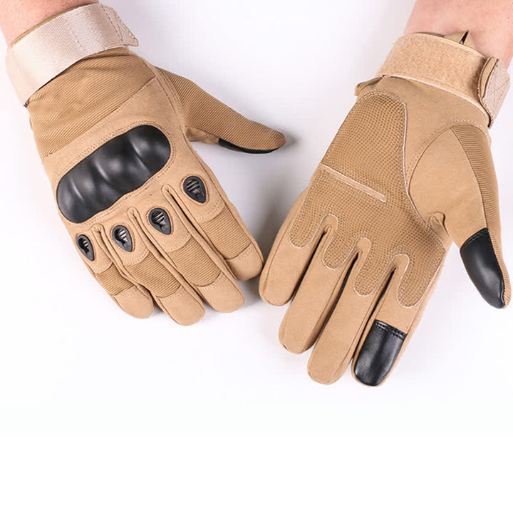 Guantes tácticos con forro polar grueso para montar en motocicleta