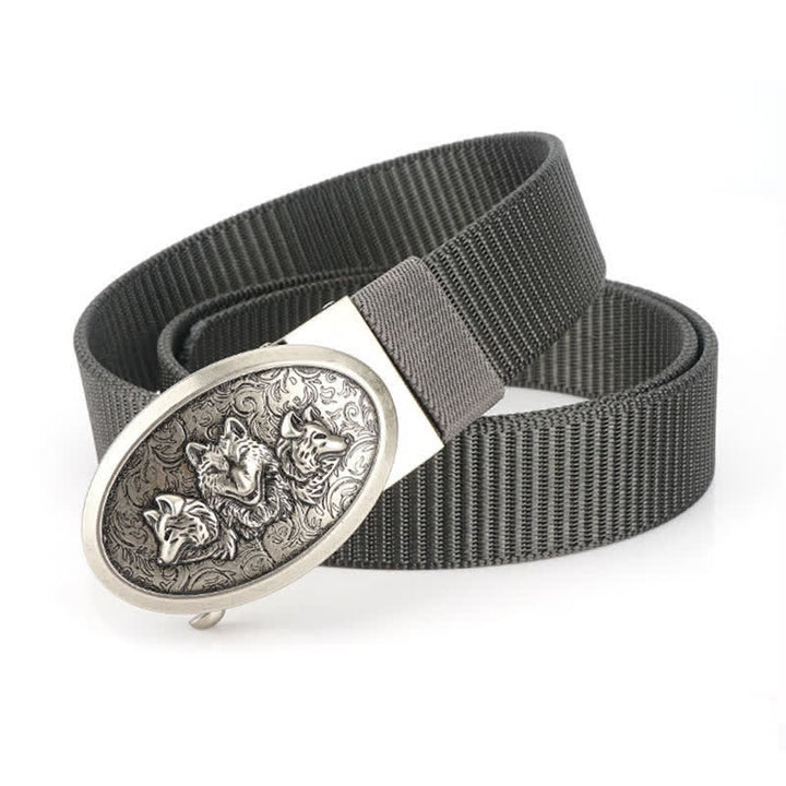 Cinturón de nailon sencillo Hungry Wolves para hombre