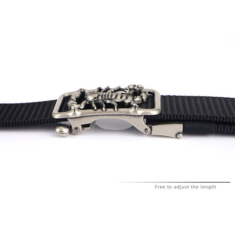 Cinturón de nailon sencillo King Scorpion para hombre