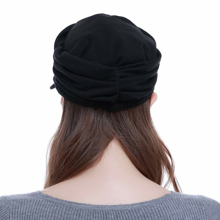 Gorra de béisbol plisada con ala suave para mujer