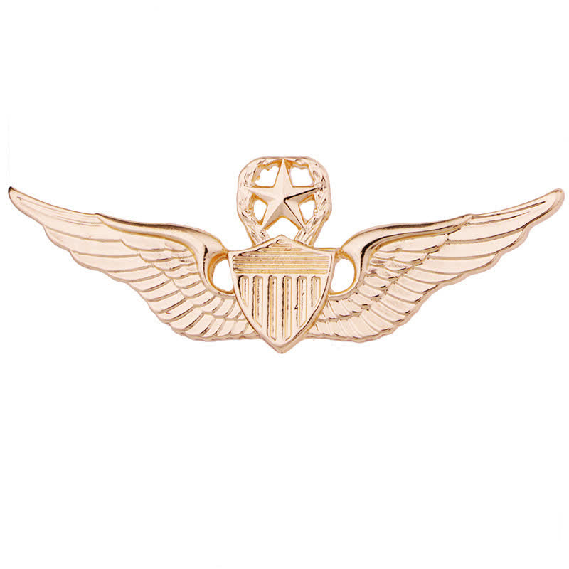 Broche con insignia de ala de piloto para hombre