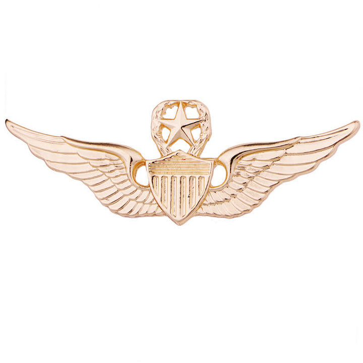 Broche con insignia de ala de piloto para hombre