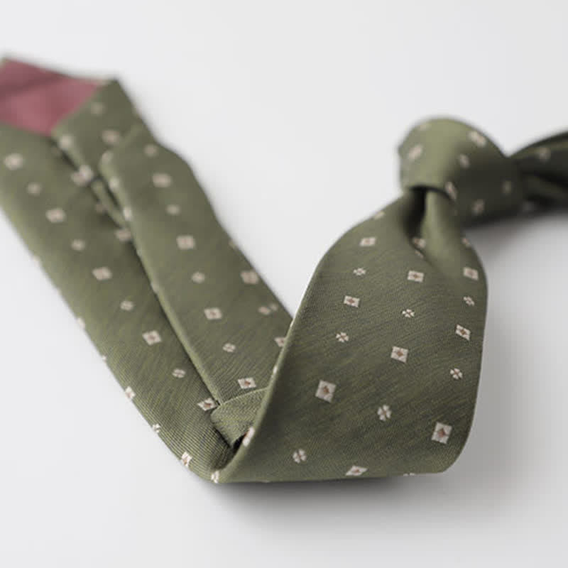 Corbata verde primaveral tranquila para hombre
