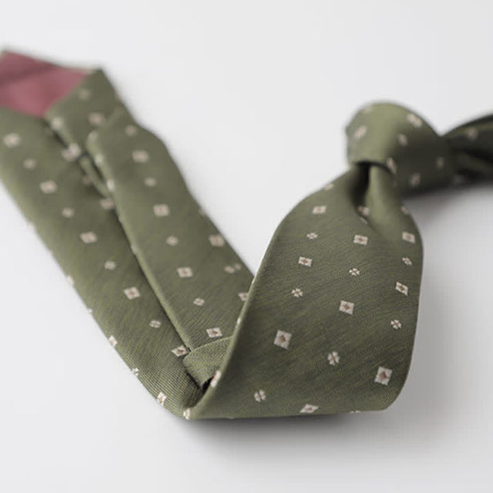 Corbata verde primaveral tranquila para hombre