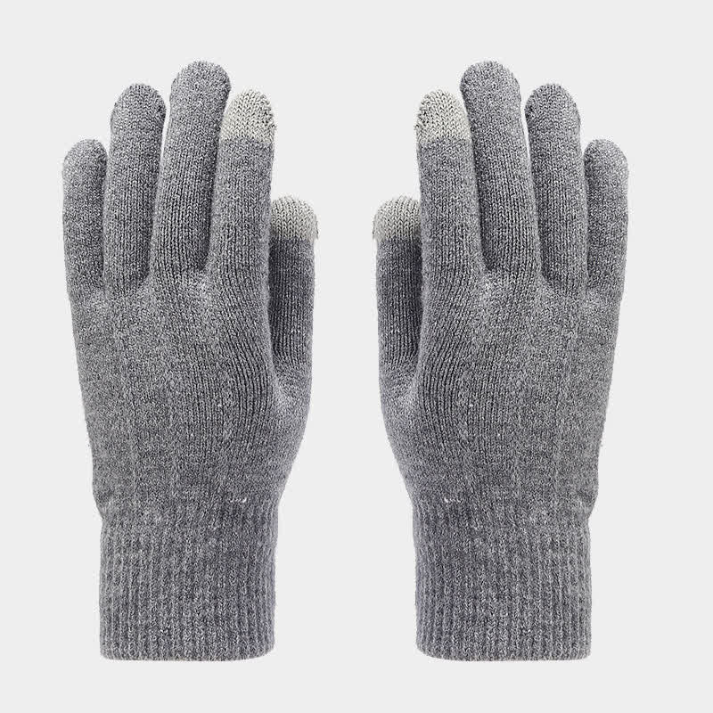 Conjunto de 3 piezas unisex clásico, versátil, con gorro, bufanda y guantes