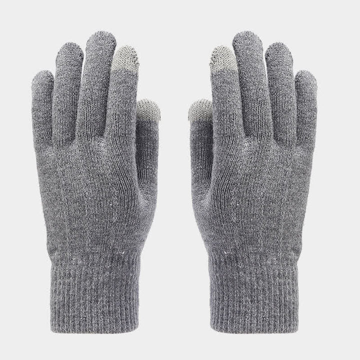 Conjunto de 3 piezas unisex clásico, versátil, con gorro, bufanda y guantes