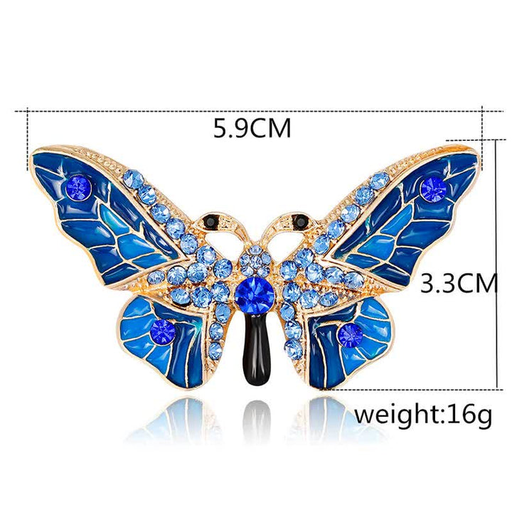 Broche elegante de mariposa de cuento de hadas para mujer