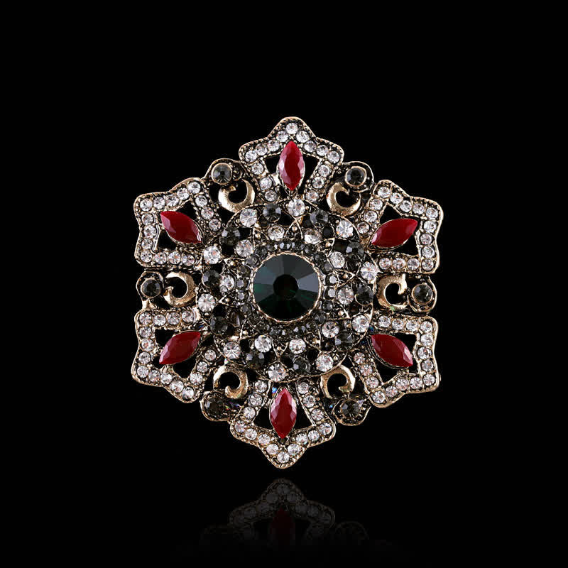 Broche de cristal barroco de palacio para mujer