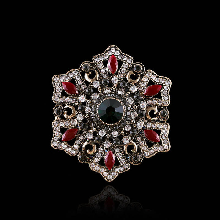 Broche de cristal barroco de palacio para mujer