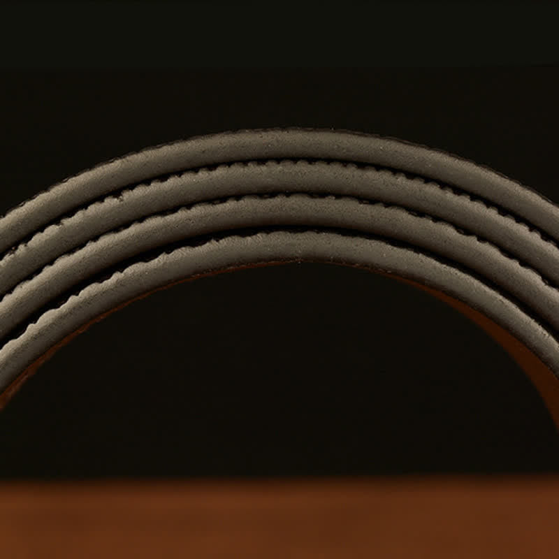 Cinturón de cuero genuino con relieve y hebilla de águila para hombre