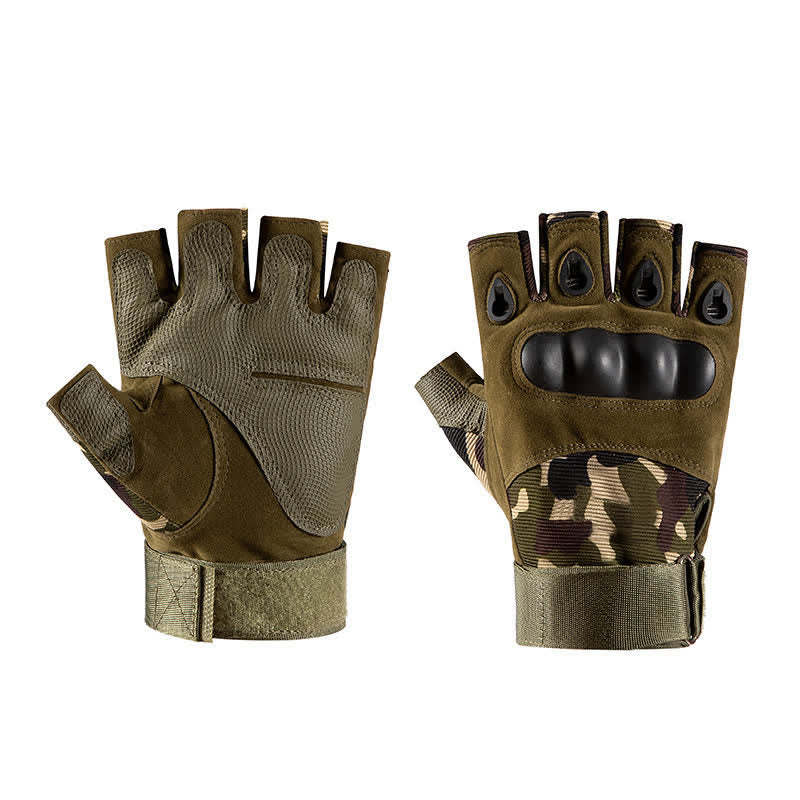 Guantes tácticos antideslizantes con protección para los dedos