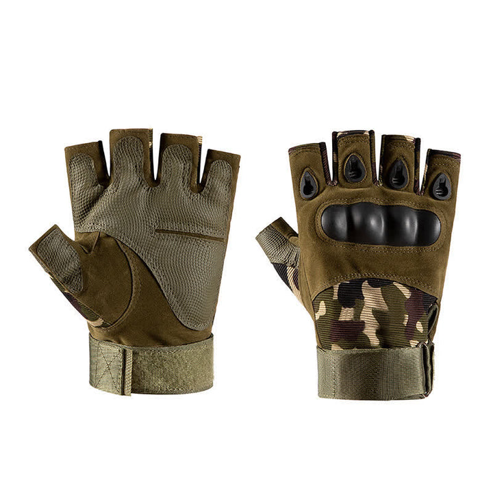 Guantes tácticos antideslizantes con protección para los dedos