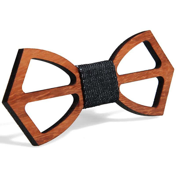Pajarita de madera divertida y creativa para hombre