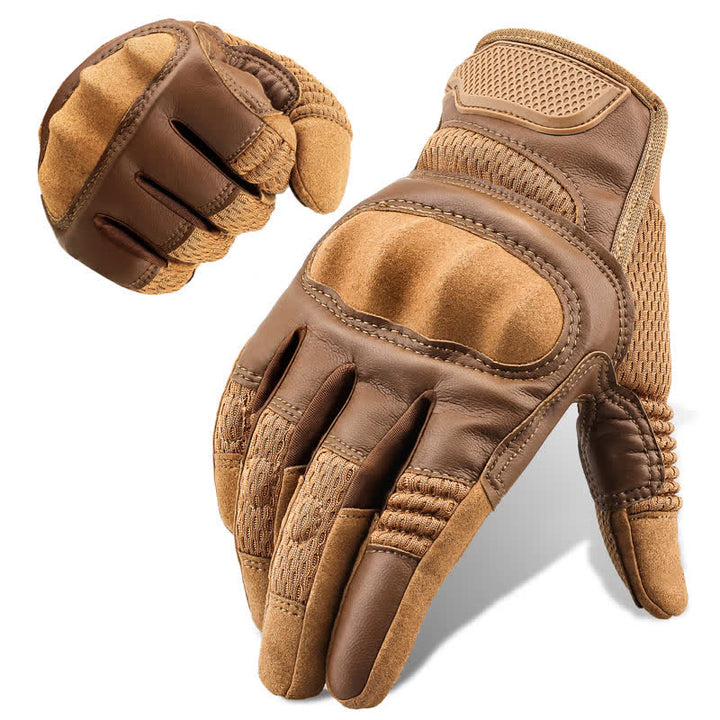 Guantes tácticos de goma con nudillos duros para pantalla táctil