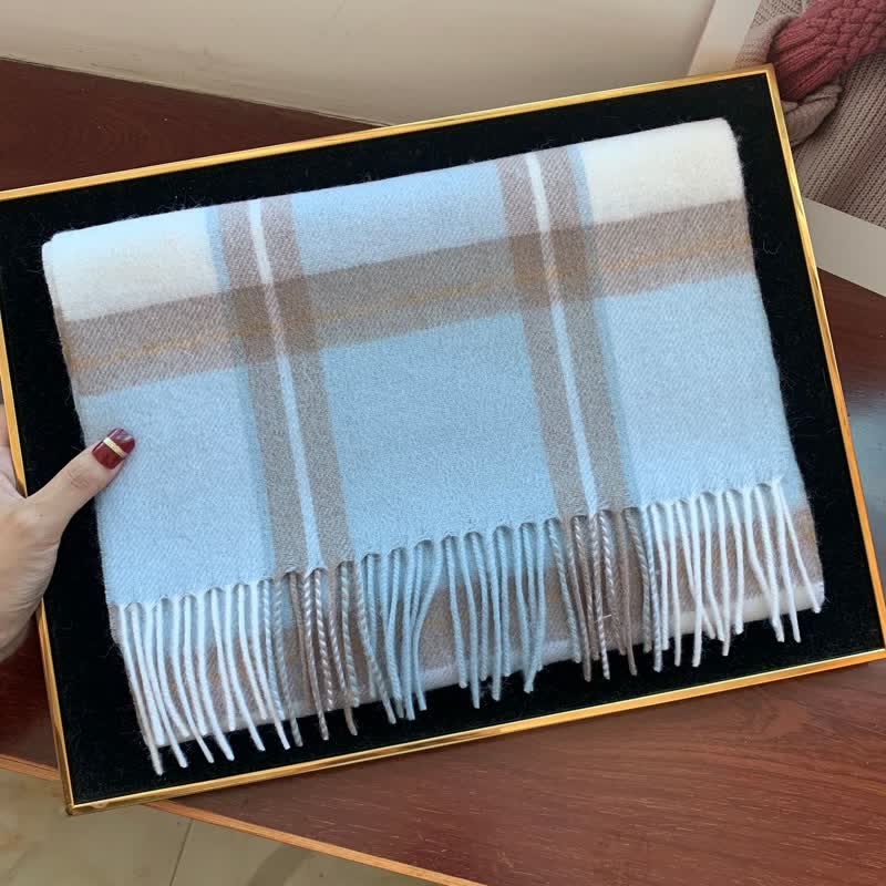 Bufanda unisex de cuadros grandes y cálidos de Lamb Edinburgh - #33 - image 52