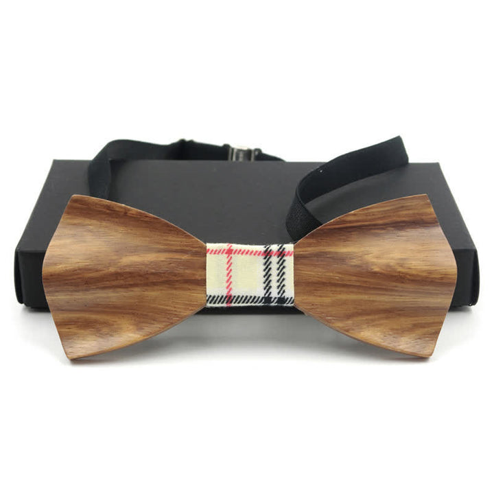 Pajarita de madera curvada en 3D elegante para hombre
