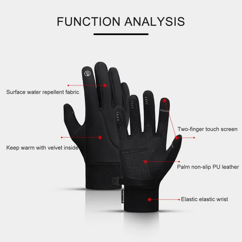 Guantes tácticos extensibles con pantalla táctil para montar en invierno