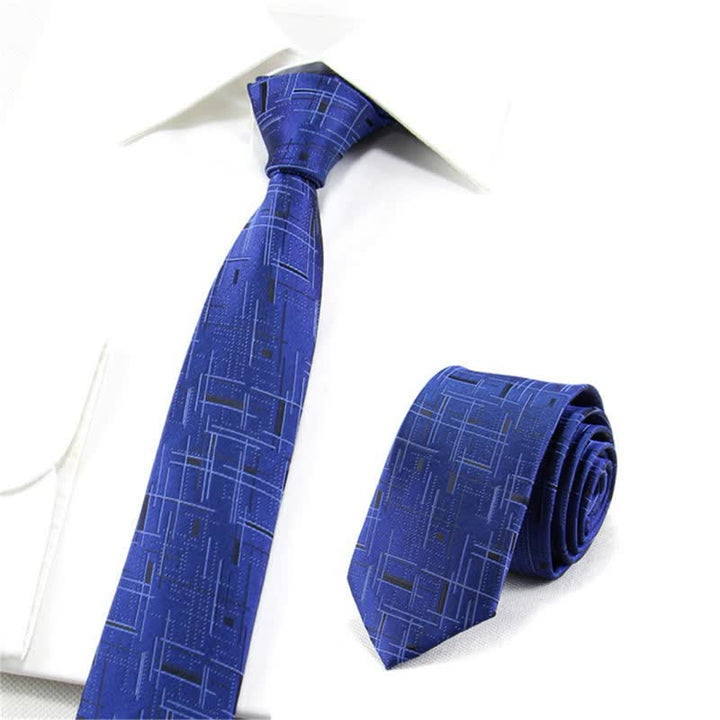 Corbata fina de líneas deslumbrantes y modernas para hombre